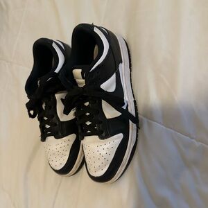 Nike Black and White Dunk Sneakers Classic Style